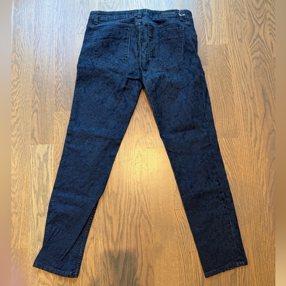 Sanctuary Denim Jeans Women's Size 29 Low Rise Skinny Leg Stretch Damask Blue - Picture 8 of 8